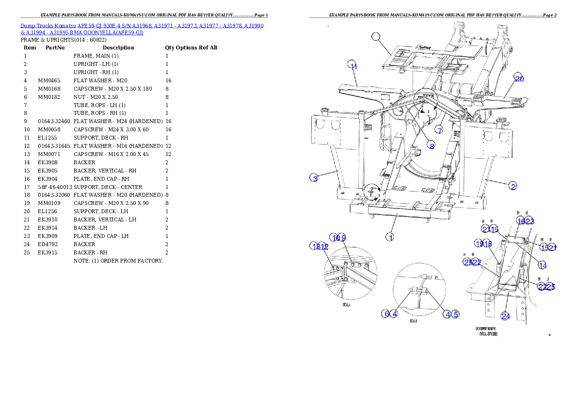 Protected: AFE59-GJ 930E-4 S/N A31968, A31971 – A31973, A31977 – A31978, A31990 & A31994 – A31995  BMA GOONYELLA Partsbook