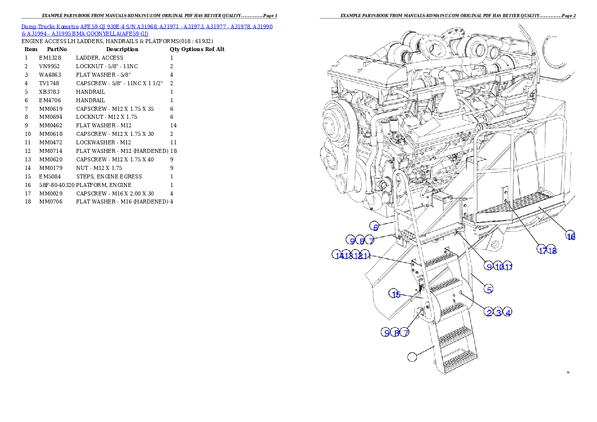 Protected: AFE59-GJ 930E-4 S/N A31968, A31971 – A31973, A31977 – A31978, A31990 & A31994 – A31995  BMA GOONYELLA Partsbook