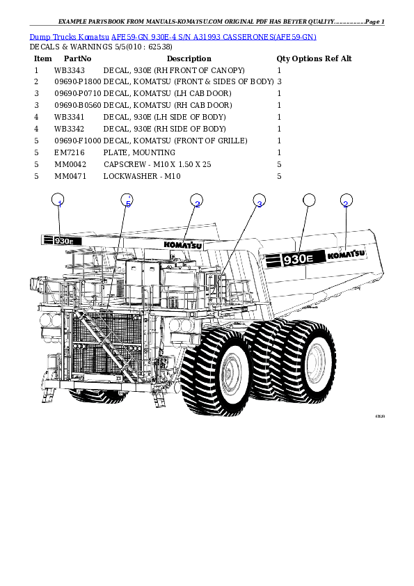 Protected: AFE59-GN 930E-4 S/N A31993  CASSERONES Partsbook