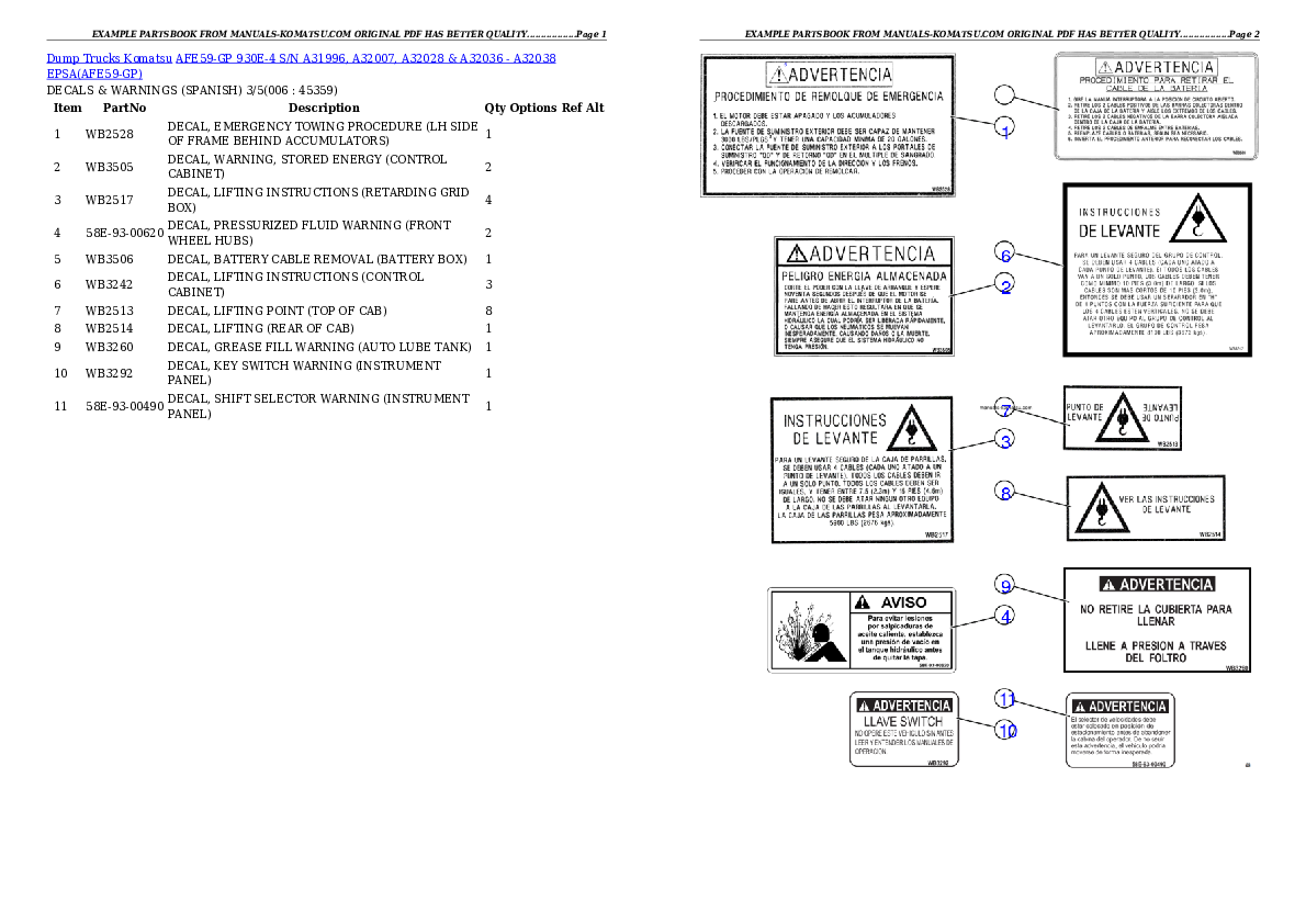 Protected: AFE59-GP 930E-4 S/N A31996, A32007, A32028 & A32036 – A32038  EPSA Partsbook
