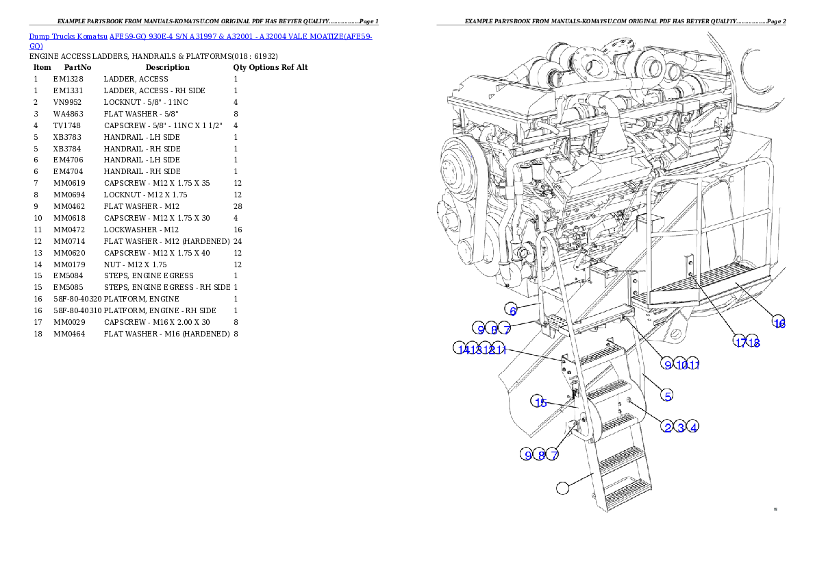 Protected: AFE59-GQ 930E-4 S/N A31997 & A32001 – A32004  VALE MOATIZE Partsbook