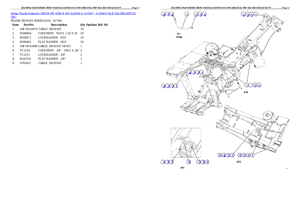 Protected: AFE59-GW 930E-4 S/N A32040 & A32047 – A32048  VALE SALOBO Partsbook