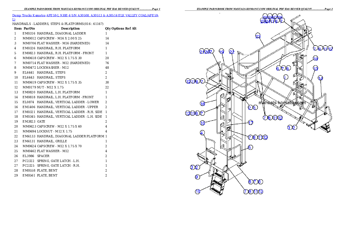 Protected: AFE59-L 930E-4 S/N A30508, A30513 & A30514    ELK VALLEY COAL Partsbook