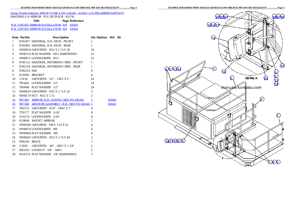 Protected: AFE59-T 930E-4 S/N A30545 – A30547     LOS PELAMBRES Partsbook
