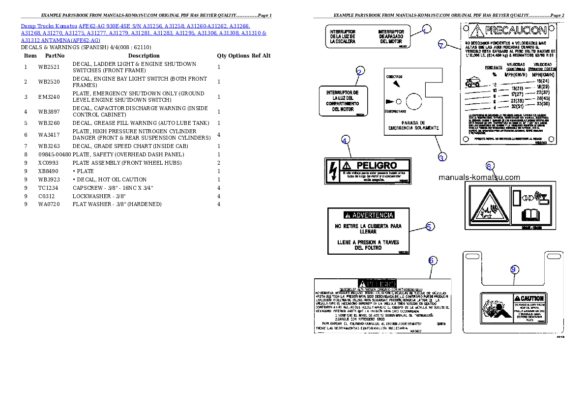 Protected: AFE62-AG 930E-4SE S/N A31256, A31258, A31260-A31262, A31266, A31268, A31270, A31275, A31277, A31279, A31281, A31283, A31295, A31306, A31308, A31310 & A31312 ANTAMINA Partsbook