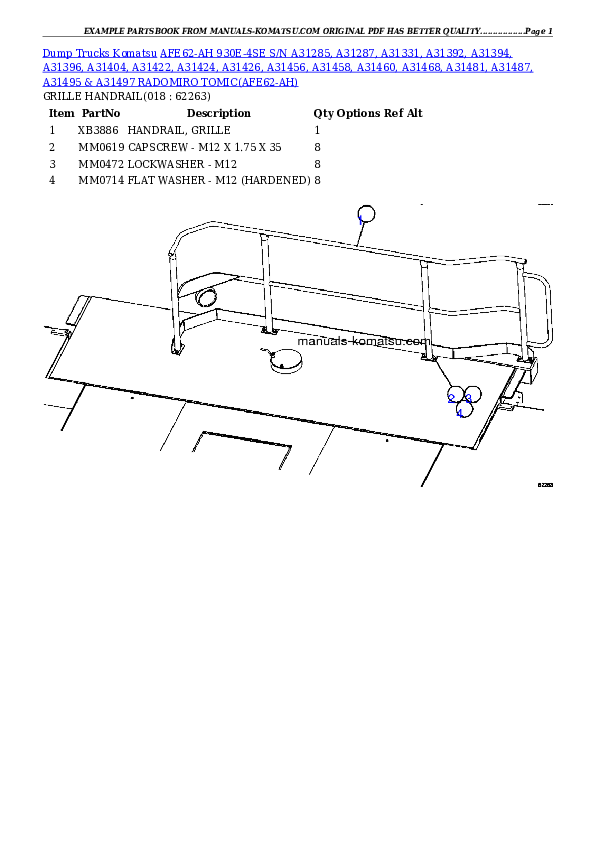 Protected: AFE62-AH 930E-4SE S/N A31285, A31287, A31331, A31392, A31394, A31396, A31404, A31422, A31424, A31426, A31456, A31458, A31460, A31468, A31481, A31487, A31495 & A31497 RADOMIRO TOMIC Partsbook