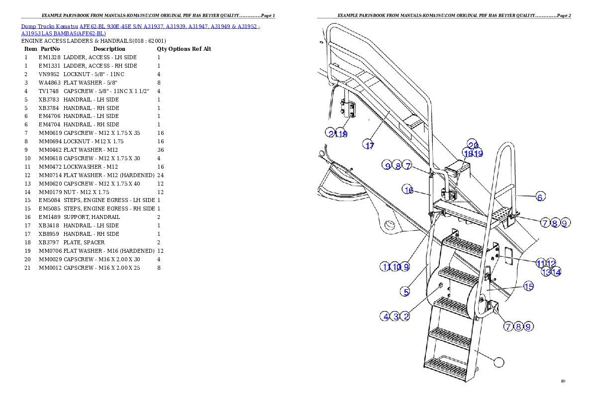 Protected: AFE62-BL 930E-4SE S/N A31937, A31939, A31947, A31949 & A31952 – A31953  LAS BAMBAS Partsbook