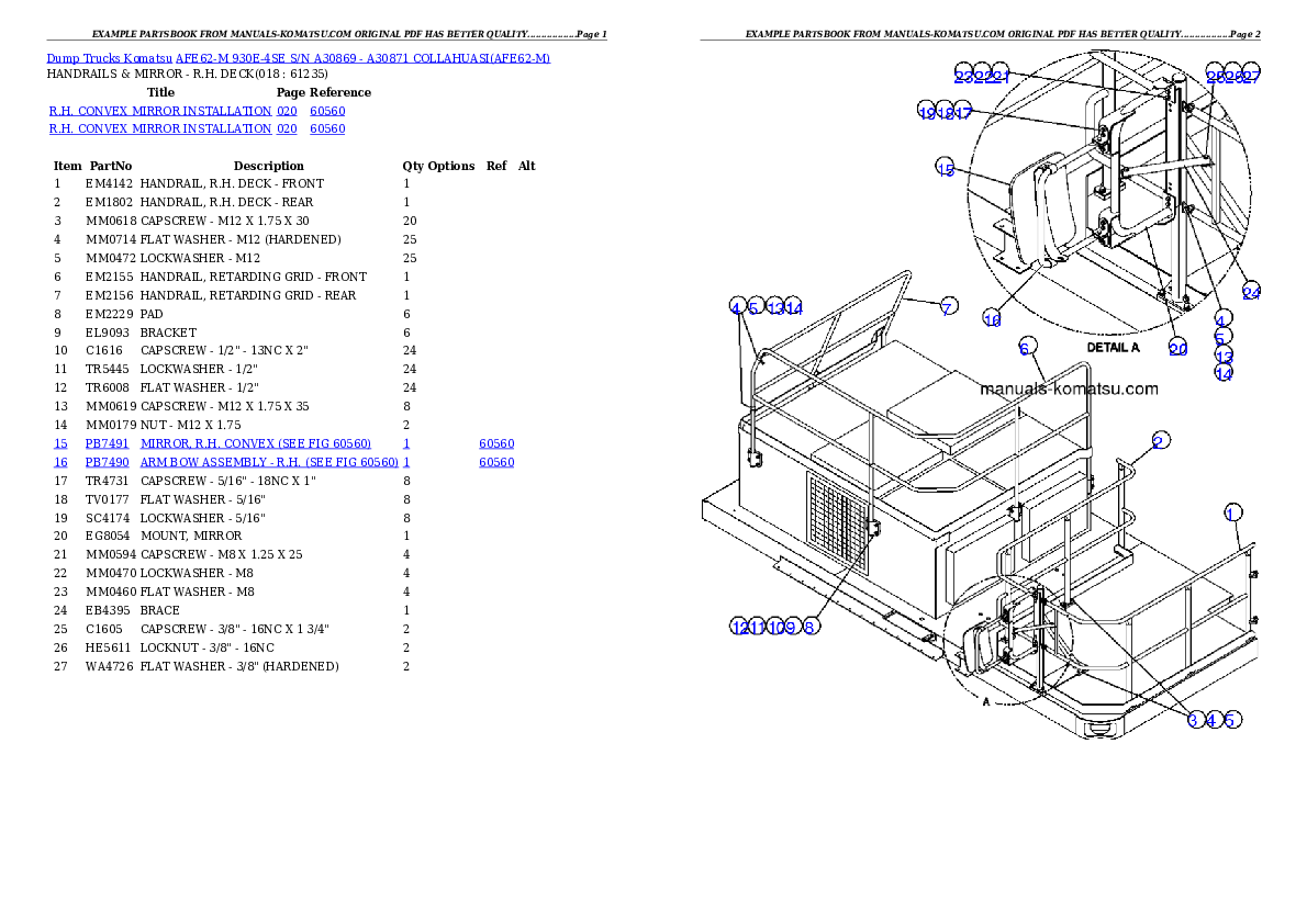 Protected: AFE62-M 930E-4SE S/N A30869 – A30871     COLLAHUASI Partsbook