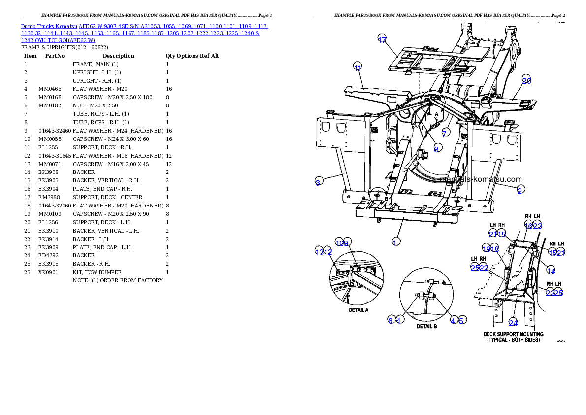 Protected: AFE62-W 930E-4SE S/N A31053, 1055, 1069, 1071, 1100-1101, 1109, 1117, 1130-32, 1141, 1143, 1145, 1163, 1165, 1167, 1185-1187, 1205-1207, 1222-1223, 1225, 1240 & 1242 OYU TOLGOI Partsbook