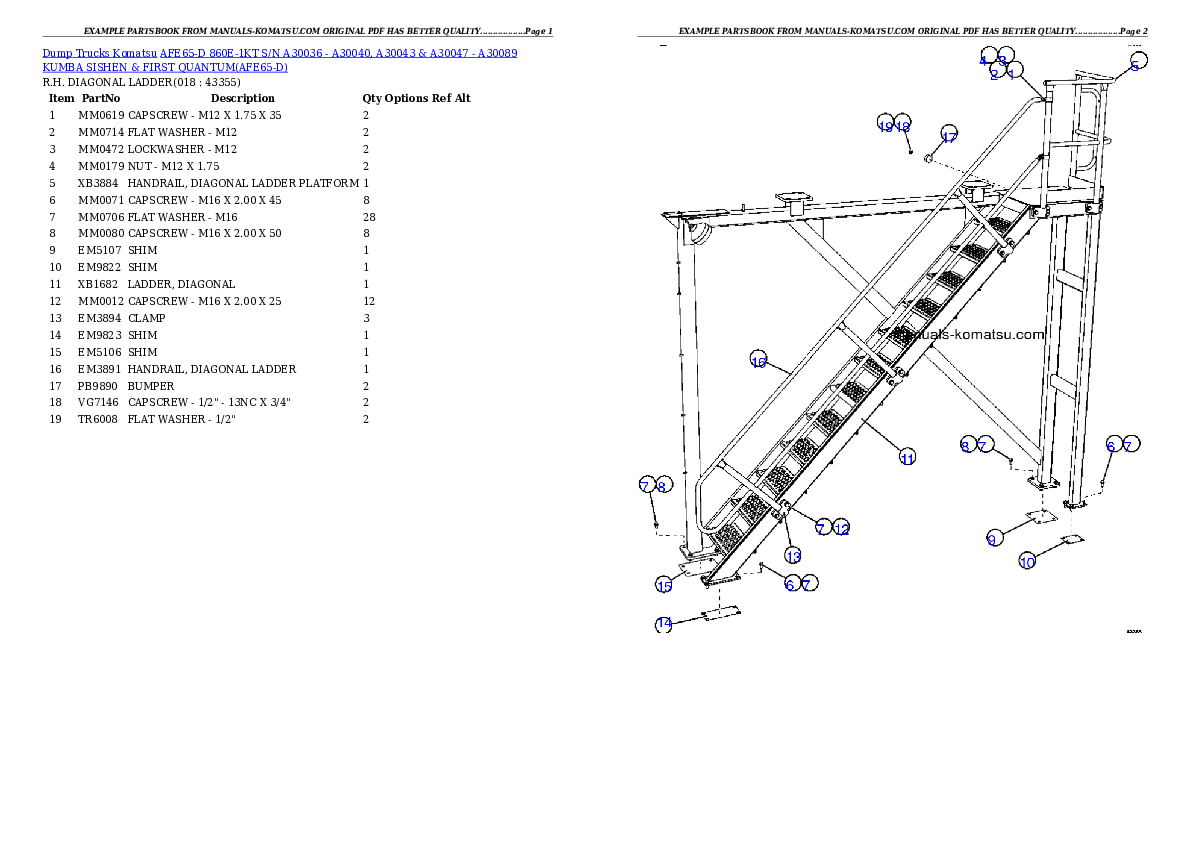 Protected: AFE65-D 860E-1KT S/N A30036 – A30040, A30043 & A30047 – A30071  KUMBA SISHEN & QUANTUM Partsbook