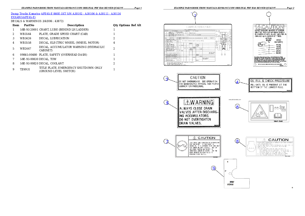 Protected: AFE65-E 860E-1KT S/N A30102 – A30106 & A30111 – A30116  EXXARO Partsbook