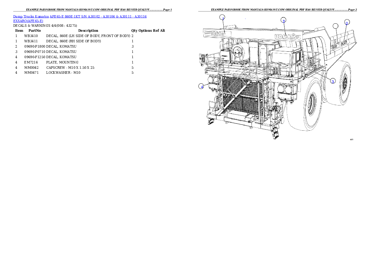 Protected: AFE65-E 860E-1KT S/N A30102 – A30106 & A30111 – A30116  EXXARO Partsbook