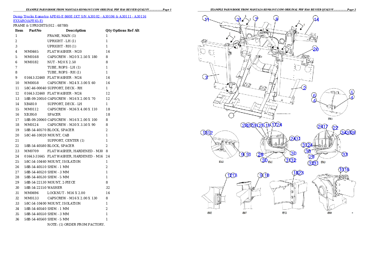 Protected: AFE65-E 860E-1KT S/N A30102 – A30106 & A30111 – A30116  EXXARO Partsbook