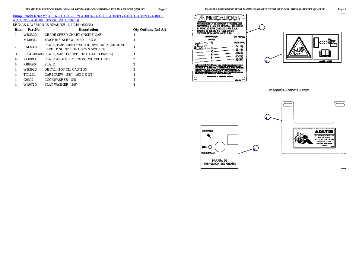 Protected: AFE67-B 960E-2 S/N A30074 – A30083, A30089 – A30091, A30093 – A30095 & A30098 – A30106  ESCONDIDA Partsbook