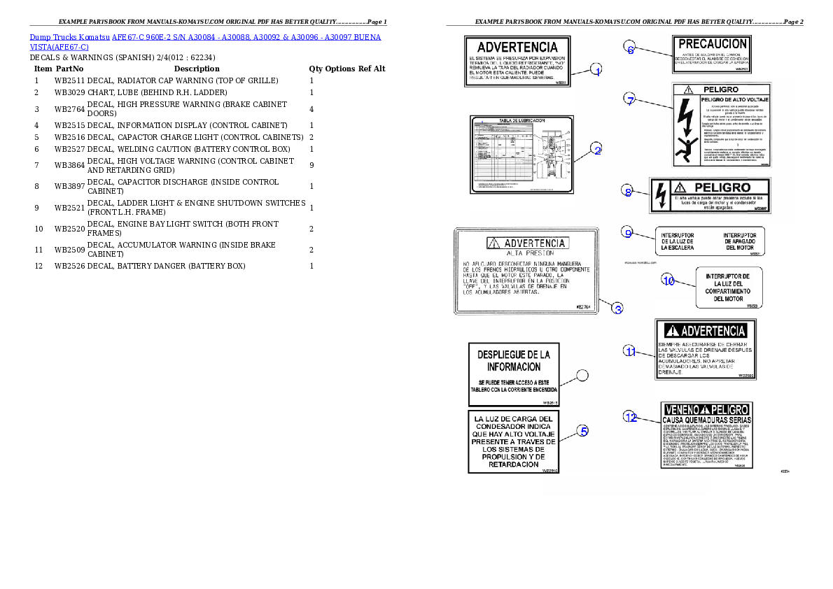 Protected: AFE67-C 960E-2 S/N A30084 – A30088, A30092 & A30096 – A30097  BUENA VISTA Partsbook