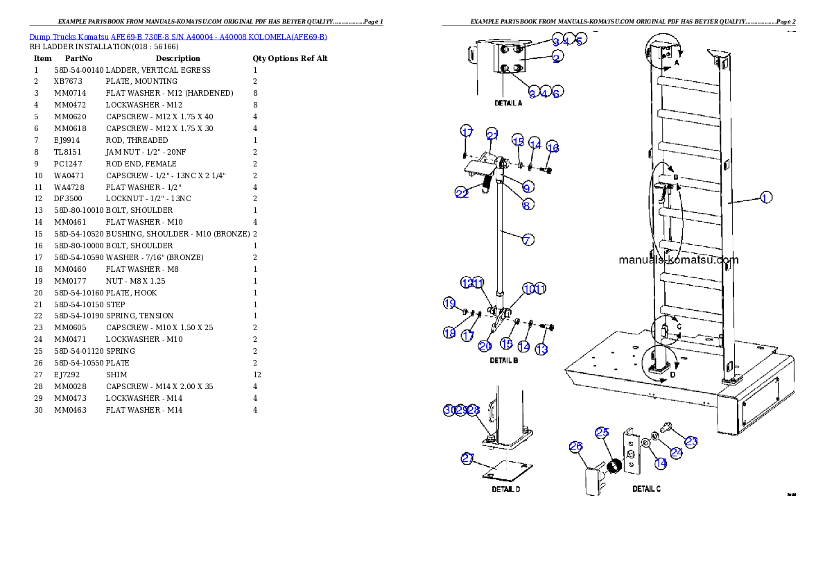 Protected: AFE69-B 730E-8 S/N A40004 – A40008  KOLOMELA Partsbook