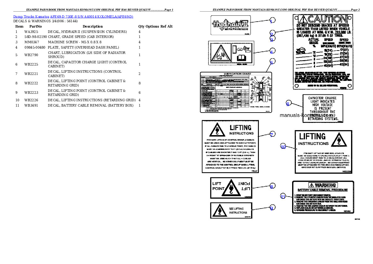 Protected: AFE69-D 730E-8 S/N A40014  KOLOMELA Partsbook
