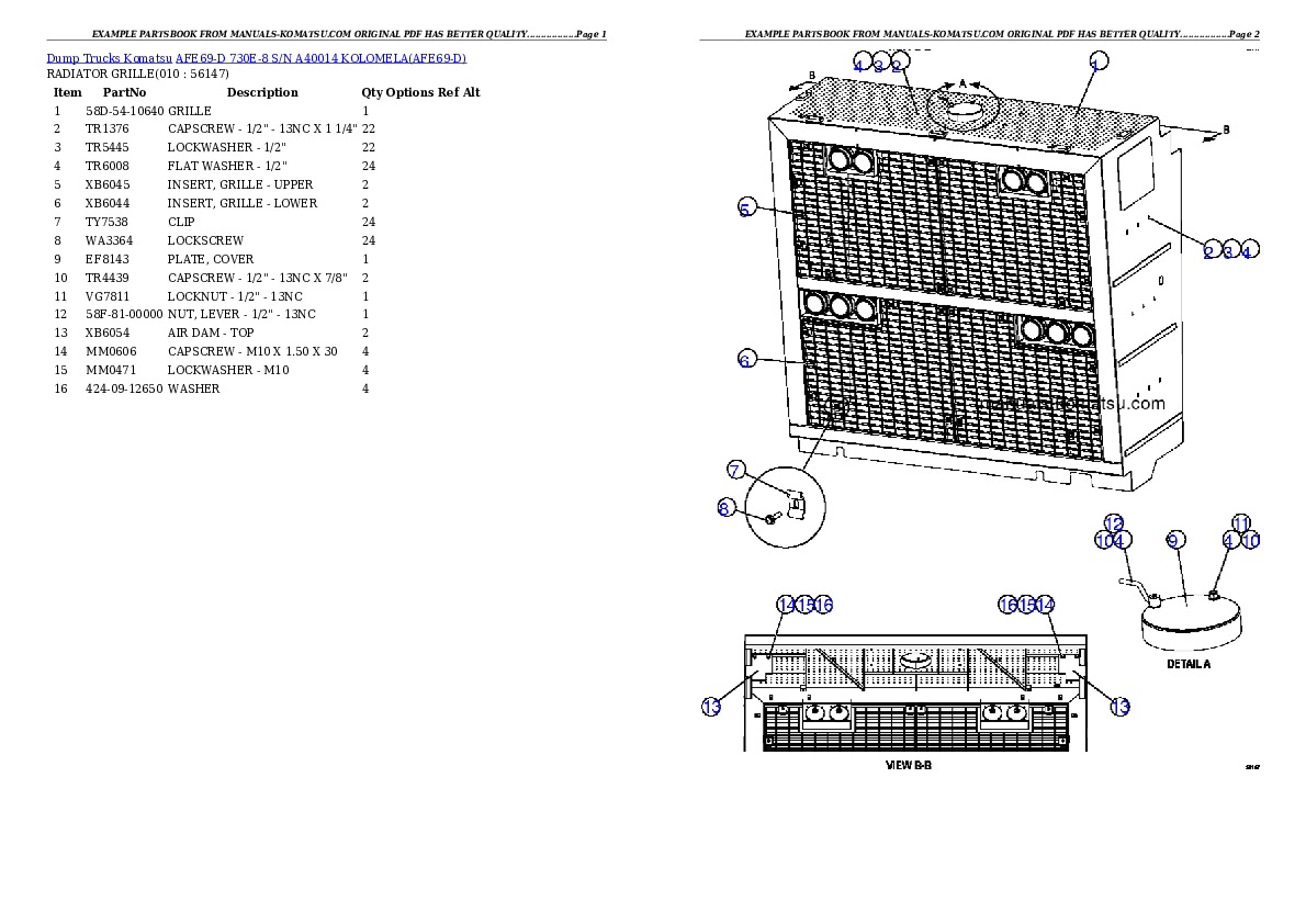 Protected: AFE69-D 730E-8 S/N A40014  KOLOMELA Partsbook