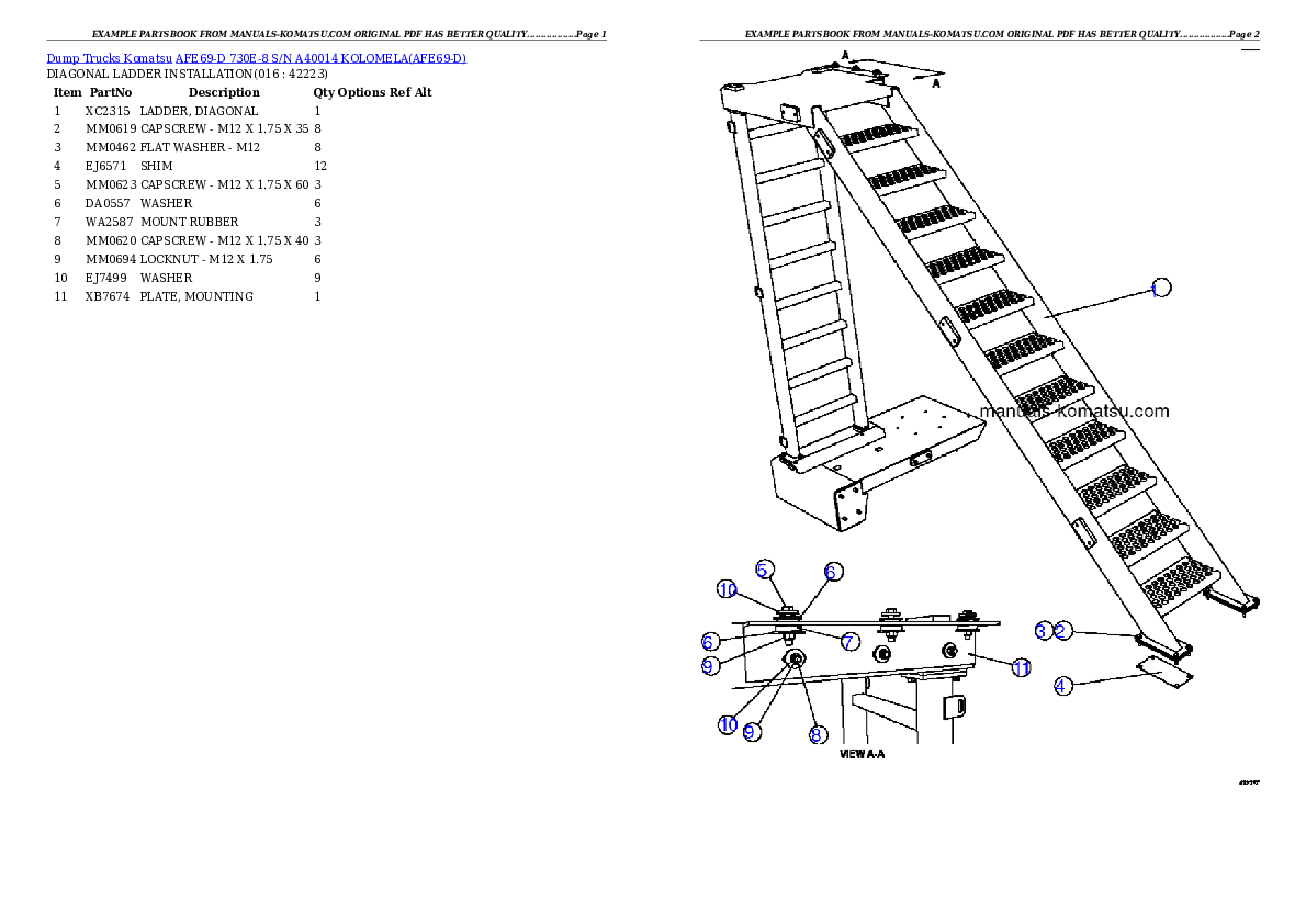 Protected: AFE69-D 730E-8 S/N A40014  KOLOMELA Partsbook
