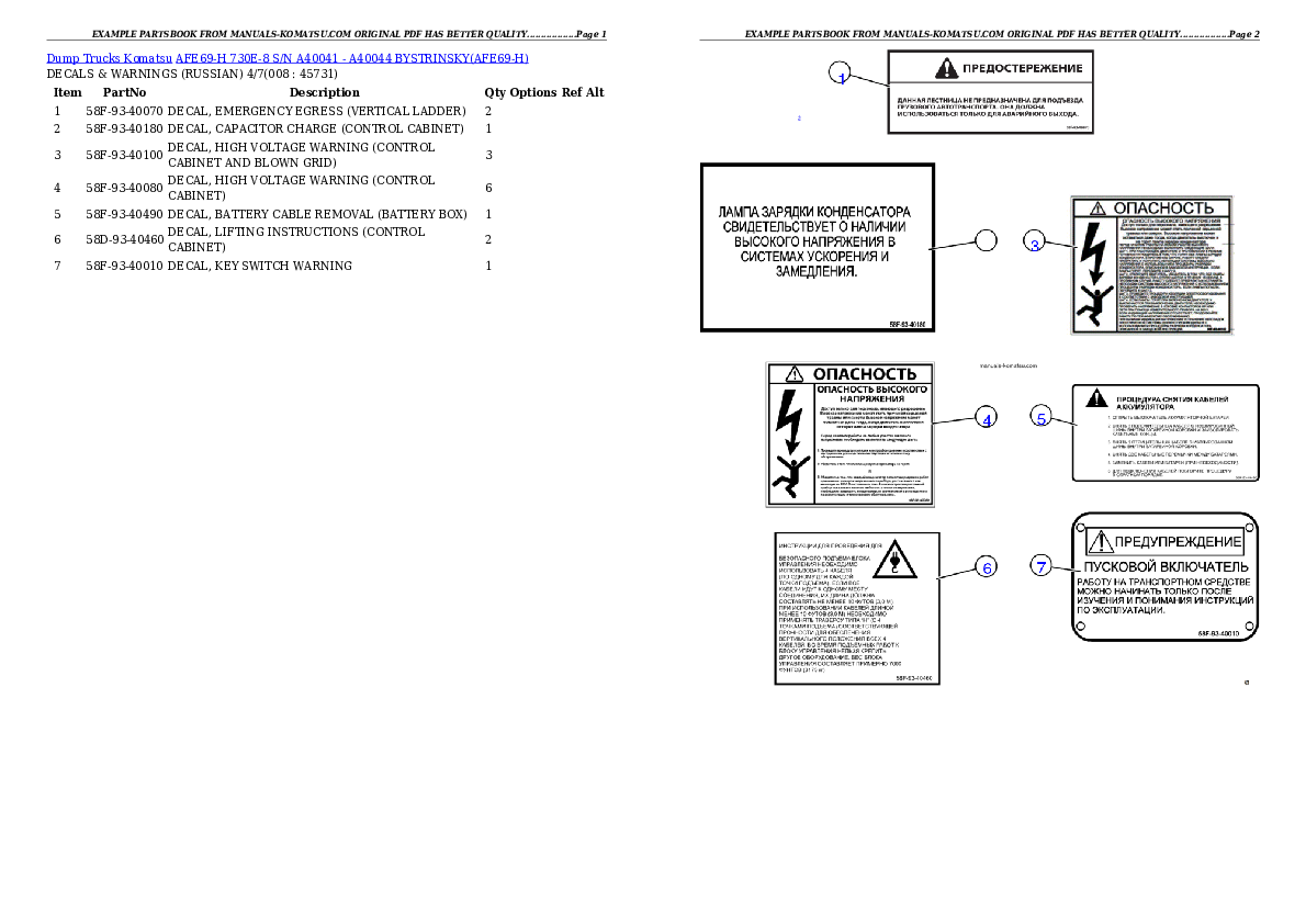 Protected: AFE69-H 730E-8 S/N A40041 – A40044 BYSTRINSKY Partsbook