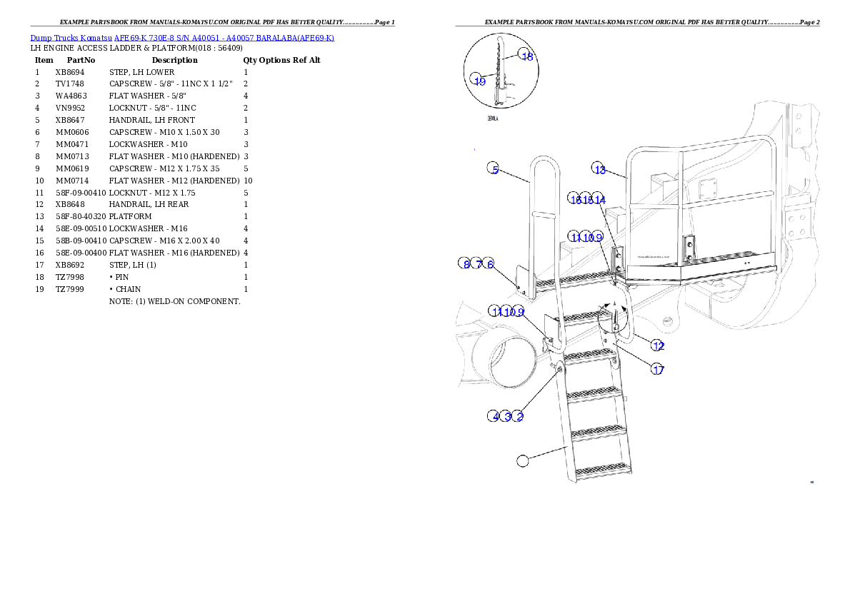 Protected: AFE69-K 730E-8 S/N A40051 – A40057 BARALABA Partsbook