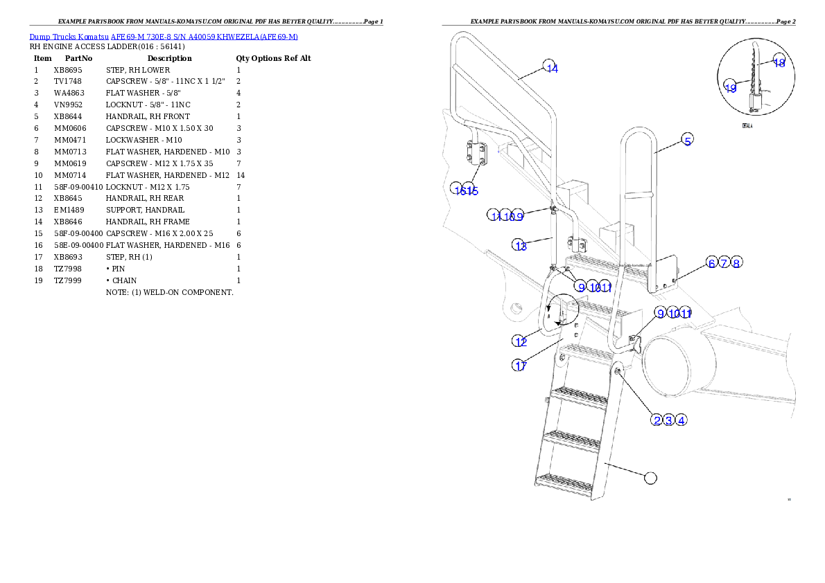 Protected: AFE69-M 730E-8 S/N A40059 KHWEZELA Partsbook