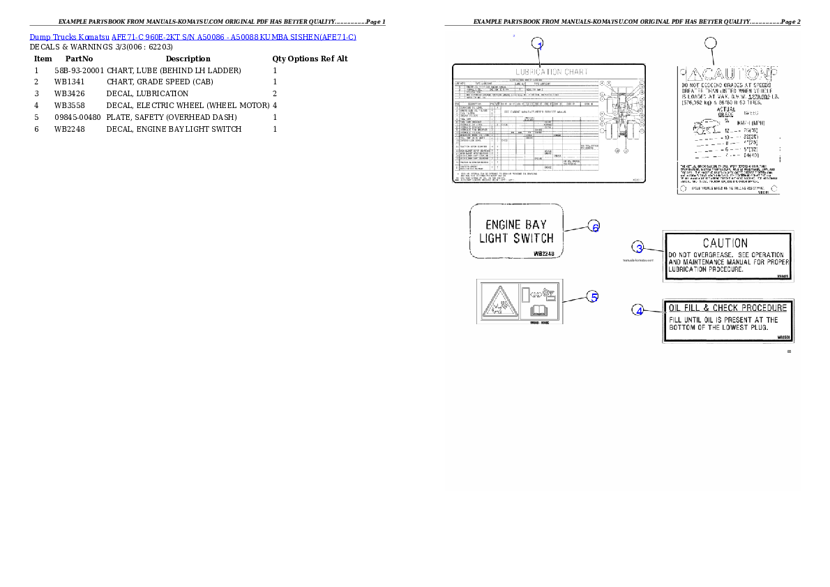 Protected: AFE71-C 960E-2KT S/N A50086 – A50088  KUMBA SISHEN Partsbook