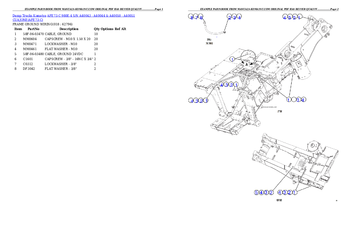Protected: AFE73-C 980E-4 S/N A40043 – A40044 & A40050 – A40051 CUAJONE Partsbook