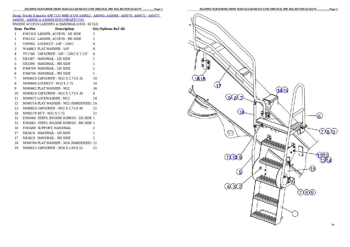 Protected: AFE73-D 980E-4 S/N A40052 – A40065, A40068 – A40070, A40072 – A40077, A40081 – A40082 & A40088  SUNCOR Partsbook