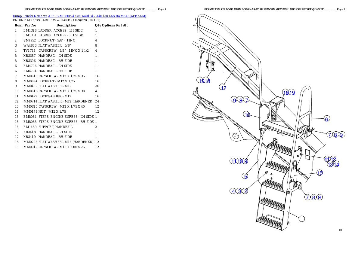 Protected: AFE73-M 980E-4 S/N A40134 – A40138 LAS BAMBAS Partsbook