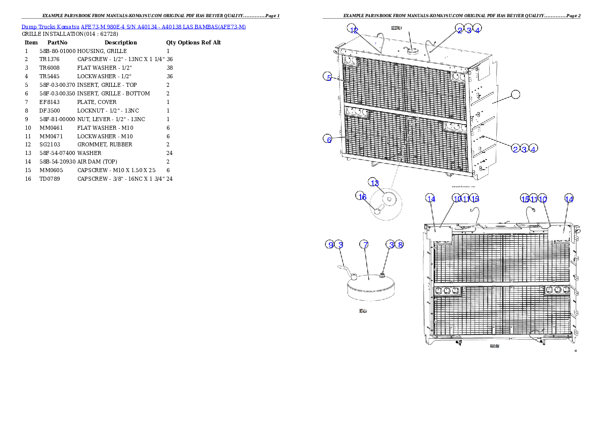 Protected: AFE73-M 980E-4 S/N A40134 – A40138 LAS BAMBAS Partsbook