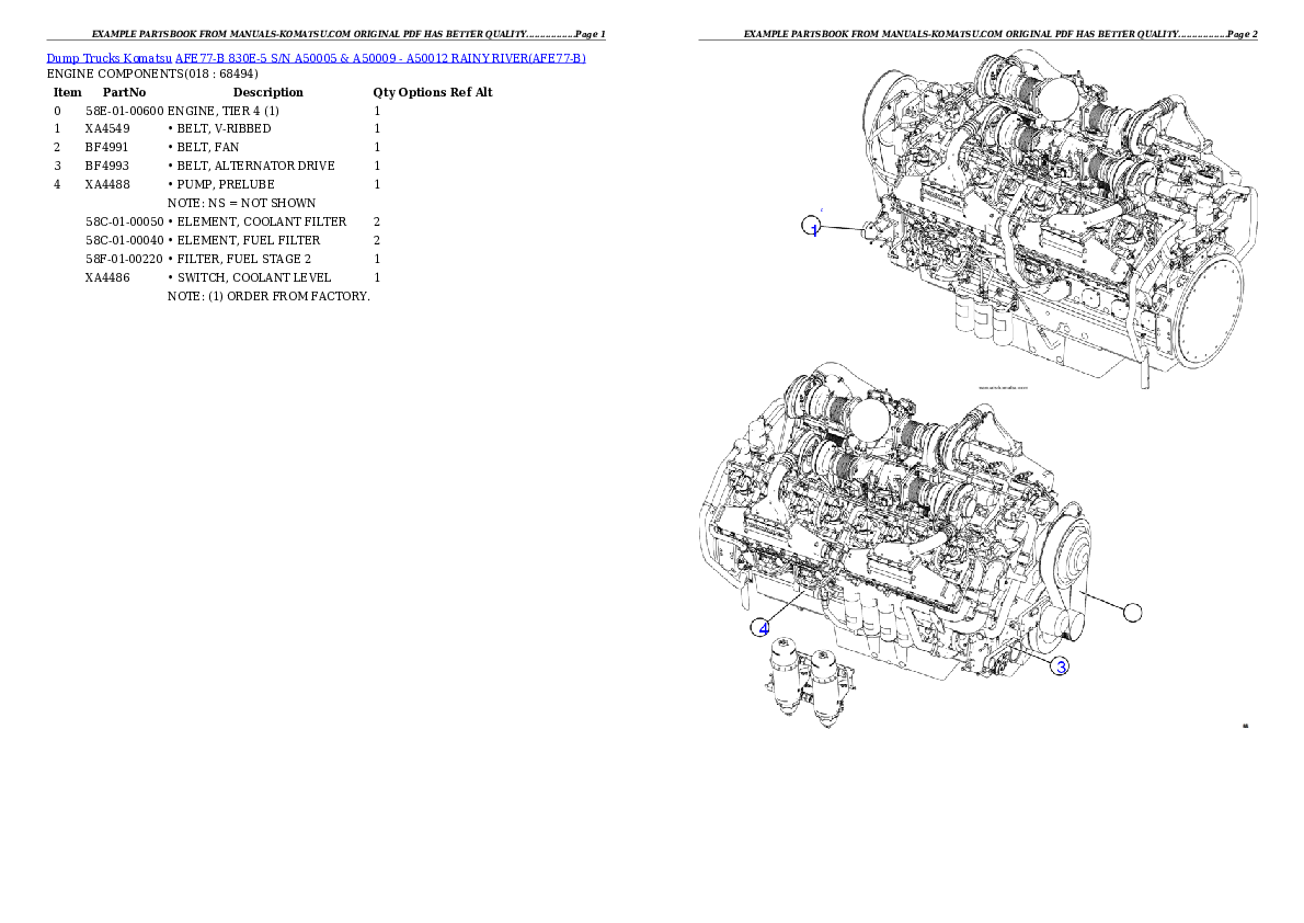 Protected: AFE77-B 830E-5 S/N A50005 & A50009 – A50012 RAINY RIVER Partsbook