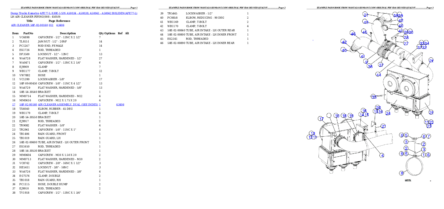 Protected: AFE77-L 830E-5 S/N A50034 – A50038, A50041 – A50042  BOLIDEN Partsbook