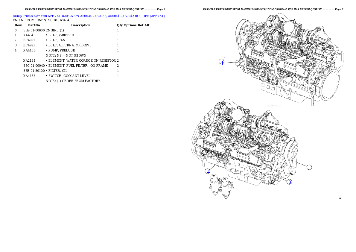 Protected: AFE77-L 830E-5 S/N A50034 – A50038, A50041 – A50042  BOLIDEN Partsbook