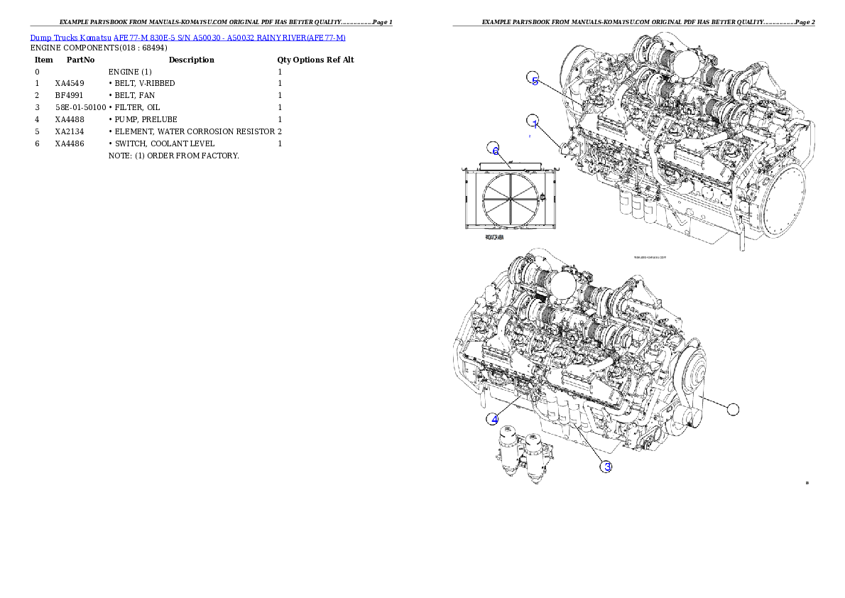 Protected: AFE77-M 830E-5 S/N A50030 – A50032  RAINY RIVER Partsbook