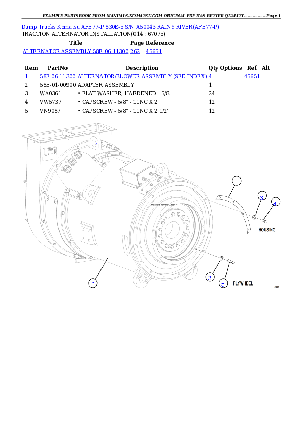 Protected: AFE77-P 830E-5 S/N A50043  RAINY RIVER Partsbook