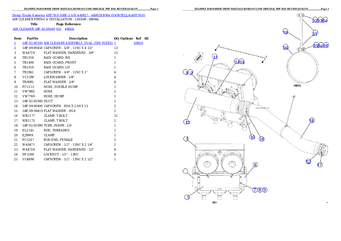 Protected: AFE78-D 930E-5 S/N A40027 – A40028 BMA GOONYELLA Partsbook