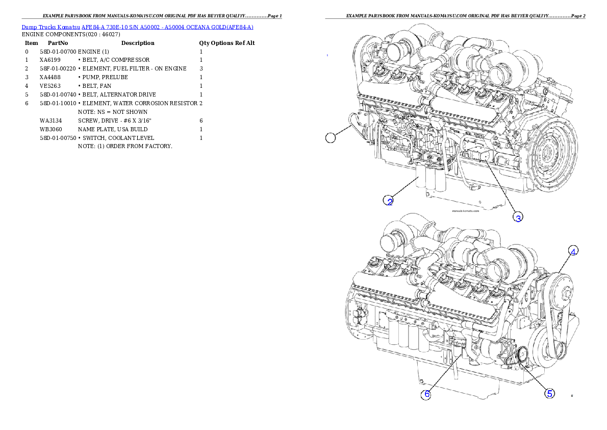 Protected: AFE84-A 730E-10 S/N A50002 – A50004  OCEANA GOLD Partsbook