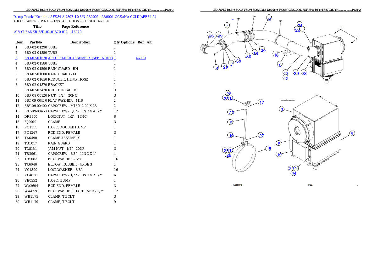 Protected: AFE84-A 730E-10 S/N A50002 – A50004  OCEANA GOLD Partsbook