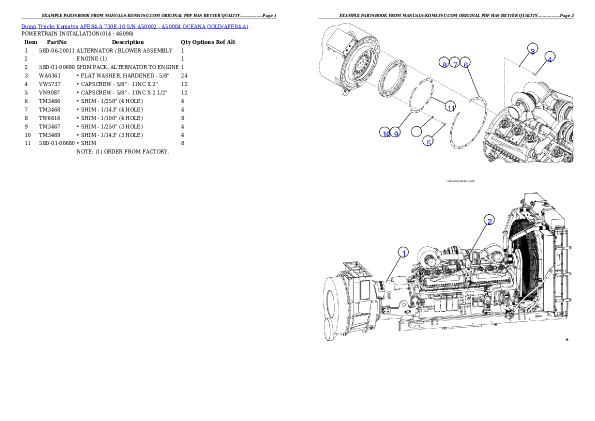 Protected: AFE84-A 730E-10 S/N A50002 – A50004  OCEANA GOLD Partsbook