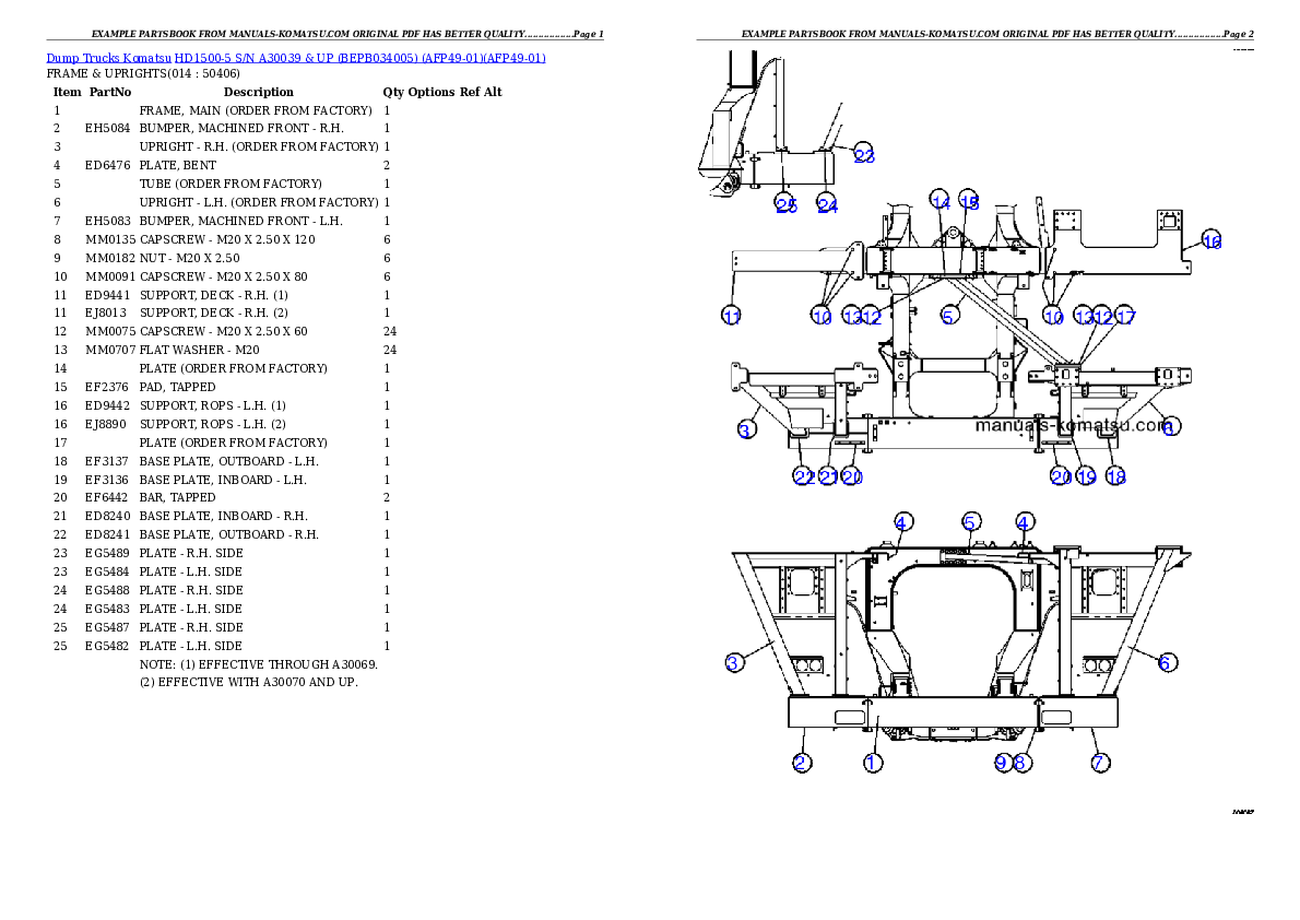Protected: HD1500-5 S/N A30039 & UP (BEPB034005) (AFP49-01) Partsbook