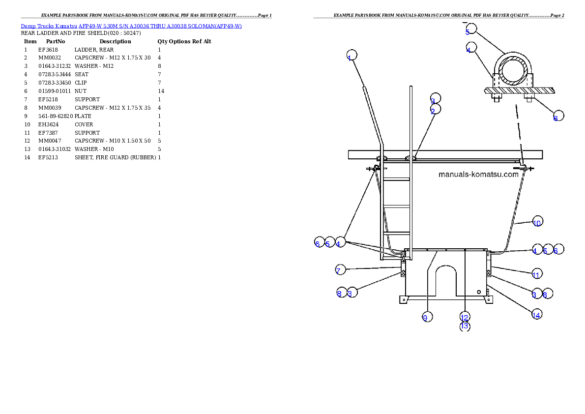 Protected: AFP49-W  530M  S/N A30036 THRU A30038 SOLOMAN Partsbook