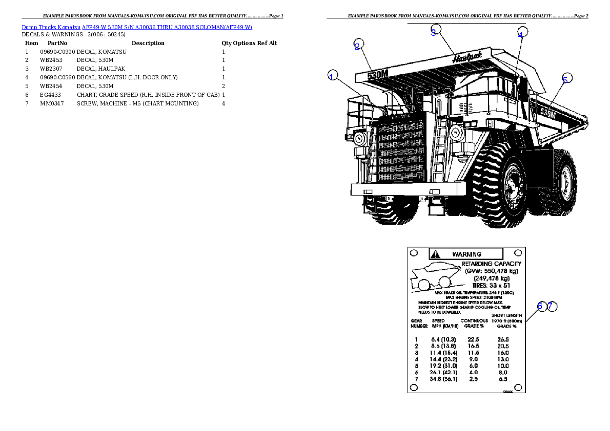 Protected: AFP49-W  530M  S/N A30036 THRU A30038 SOLOMAN Partsbook