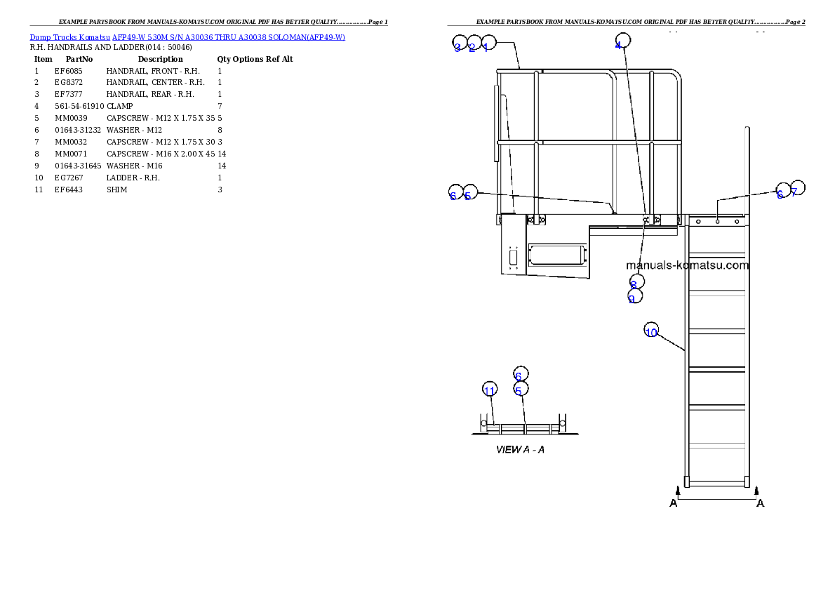 Protected: AFP49-W  530M  S/N A30036 THRU A30038 SOLOMAN Partsbook