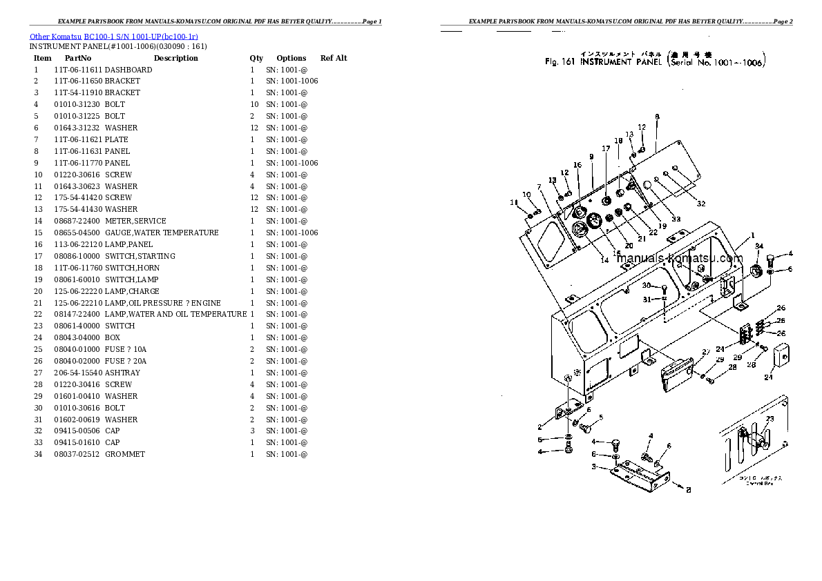 Protected: BC100-1 S/N 1001-UP Partsbook