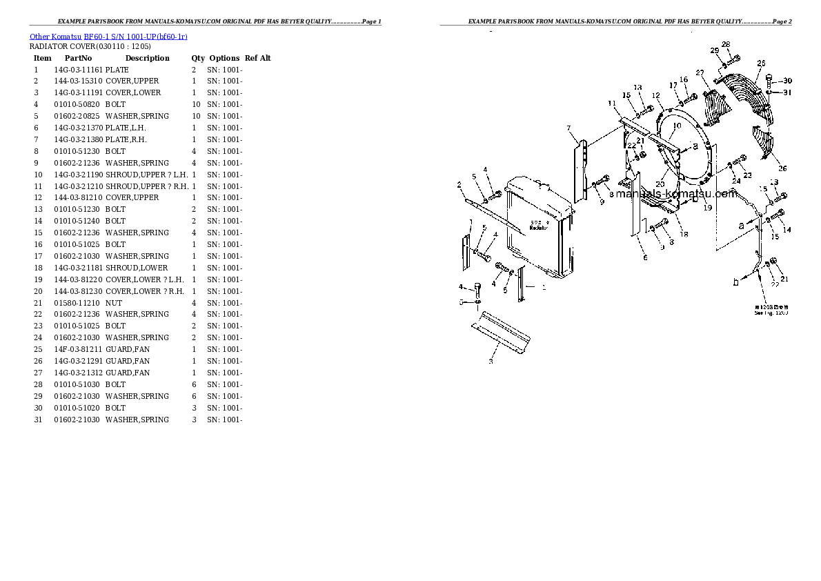 Protected: BF60-1 S/N 1001-UP Partsbook