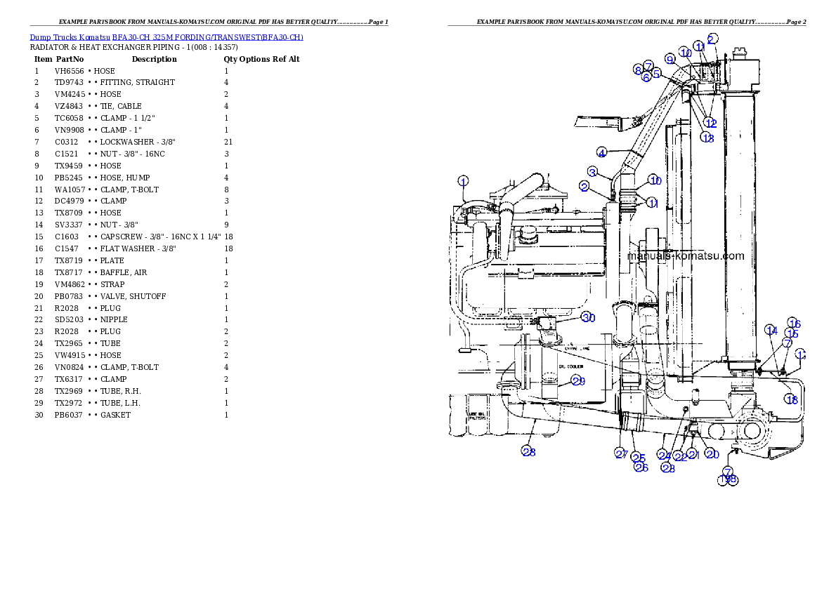 Protected: BFA30-CH 325M                 FORDING/TRANSWEST Partsbook