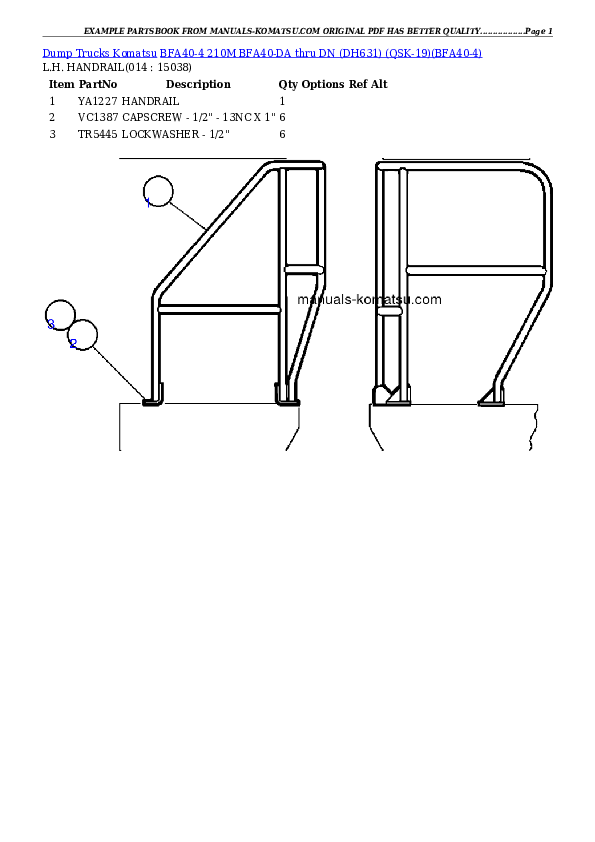 Protected: BFA40-4  210M  BFA40-DA thru DN (DH631) (QSK-19) Partsbook