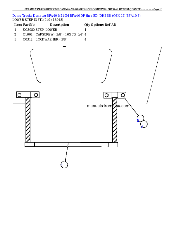 Protected: BFA40-5  210M  BFA40-DP thru ED (DH635) (QSK-19) Partsbook