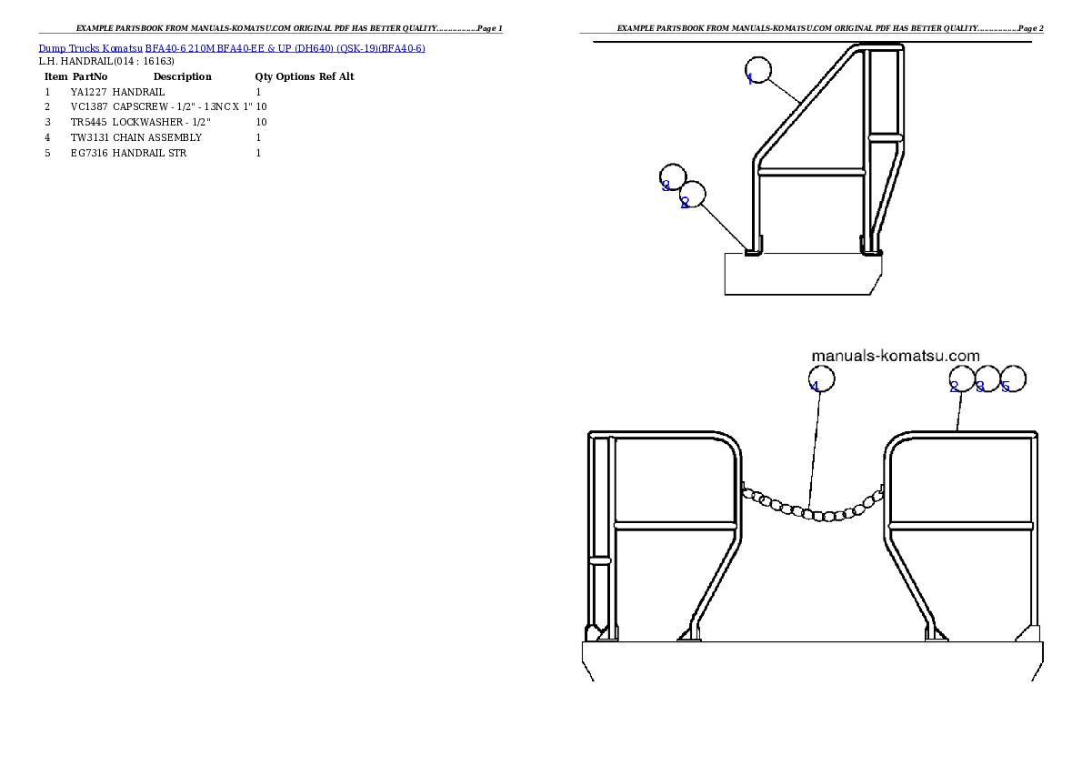 Protected: BFA40-6  210M  BFA40-EE & UP (DH640) (QSK-19) Partsbook